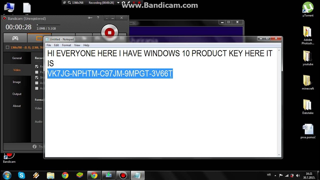 Windows 10 Kurulumu Serial Key