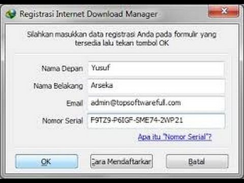 Internet download manager serial key 2018